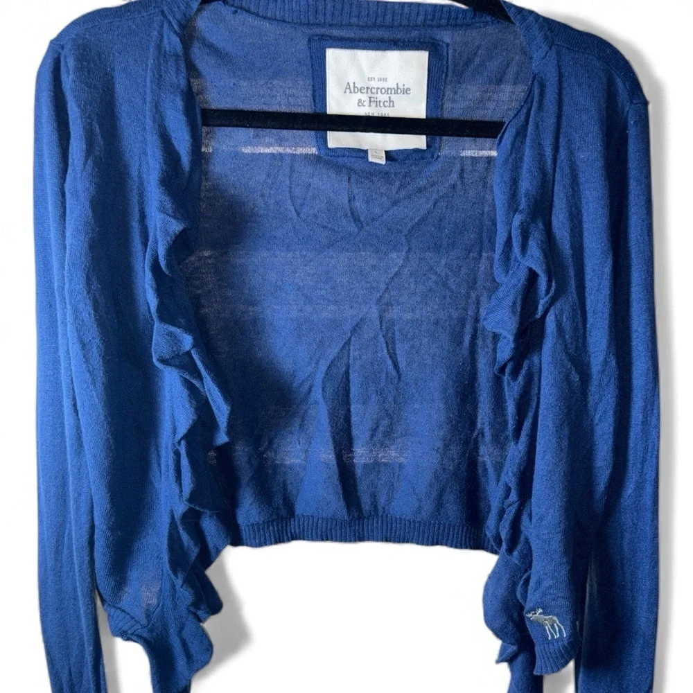 Abercrombie & Fitch Blue Knit Sweater cardigan